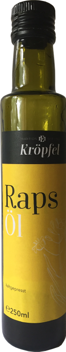 Kröpfel Rapsöl Speiseöl Flasche